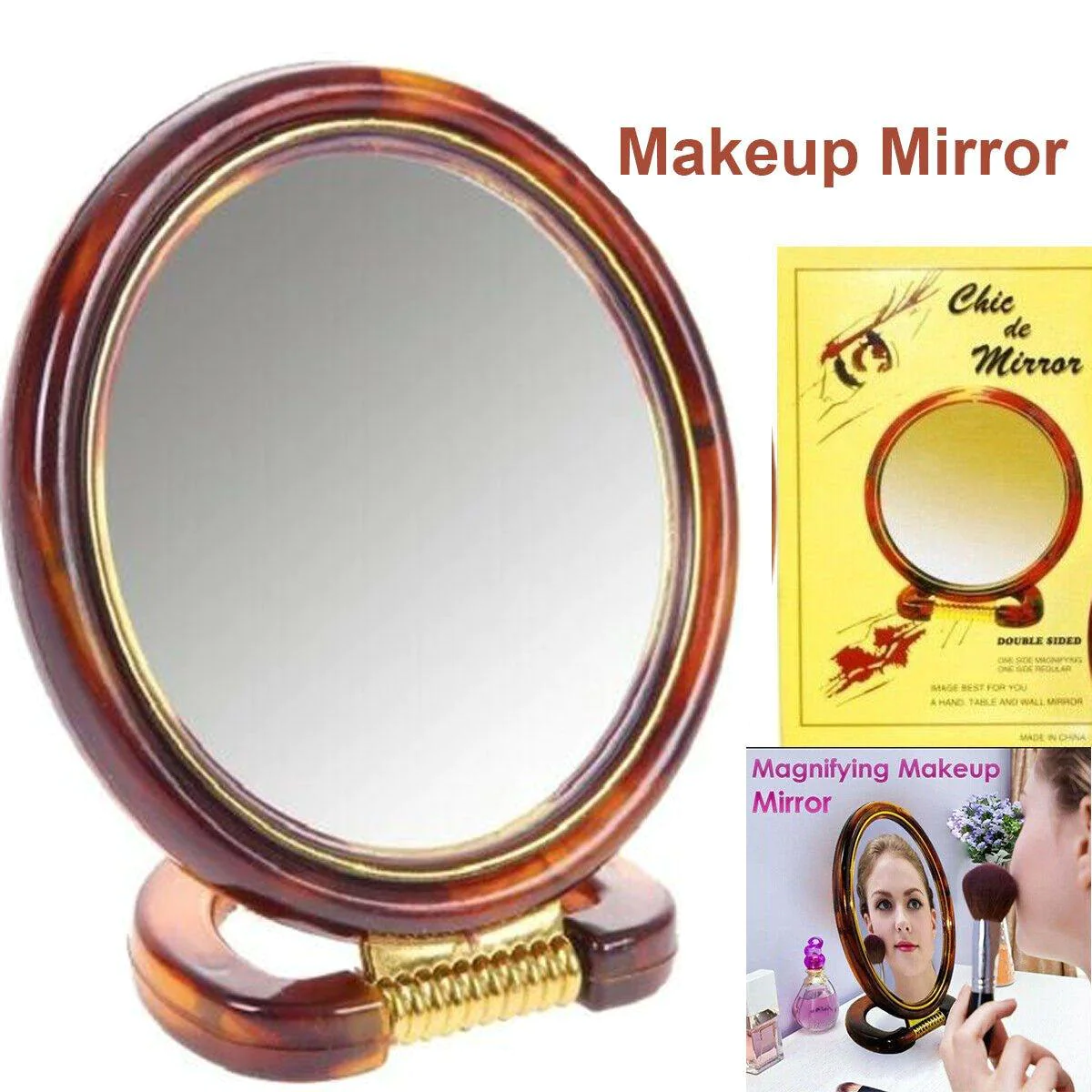 MAKEUP MIRROR DOUBLE SIDE (SMALL) 