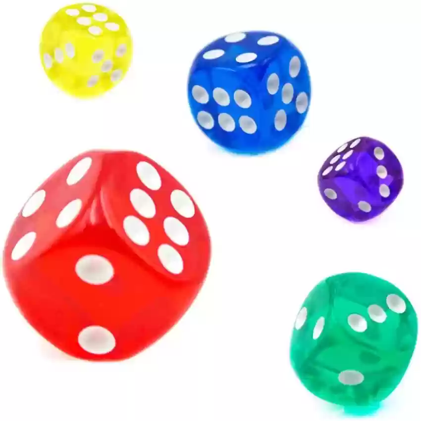 LUDO DICE WHITE CRYSTAL 