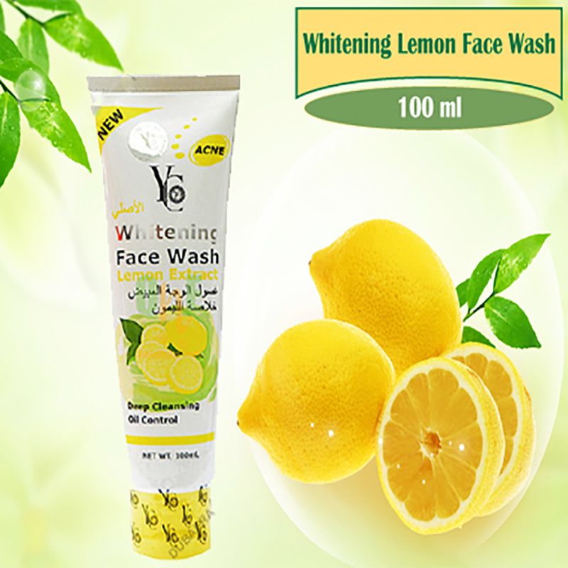 YC LEMON EXTRACT WHITENING FACE WASH 100ML