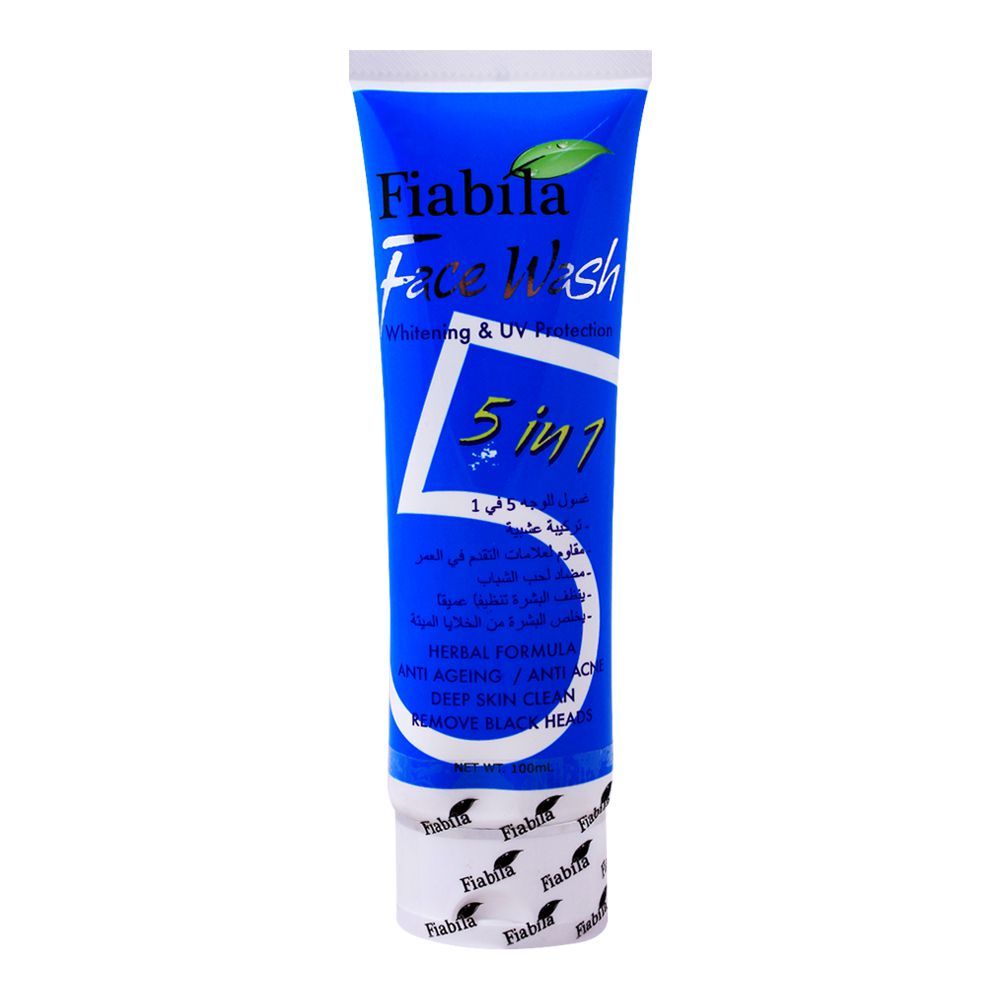 FIABILA 5 IN 1 WHITENING FACE WASH 100ML