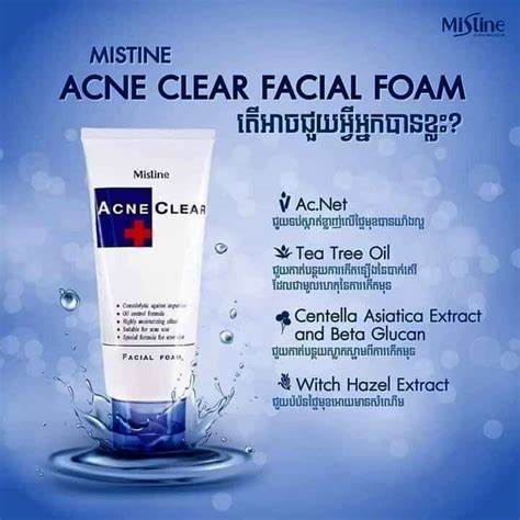 MISTINE ACNE CLEAR FACE WASH 85GM