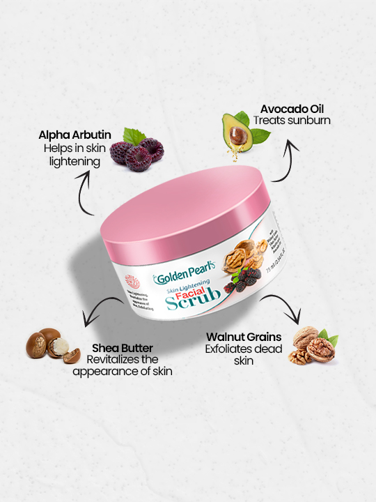 GOLDEN PEARL SKIN LIGHTENING FACIAL SCRUB
