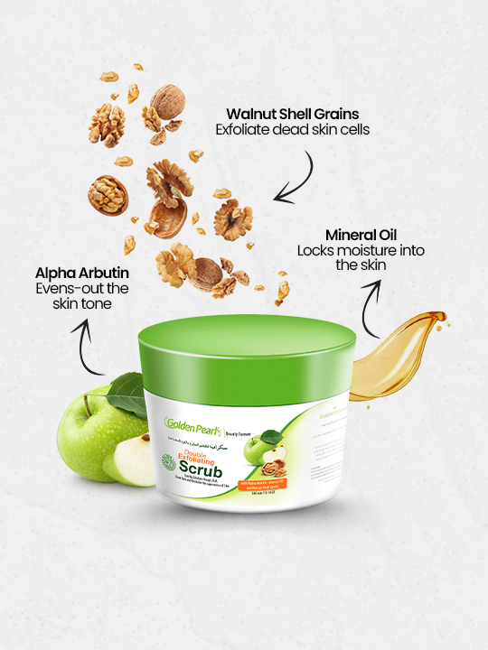GOLDEN PEARL DOUBLE EXFOLIATING SCRUB
