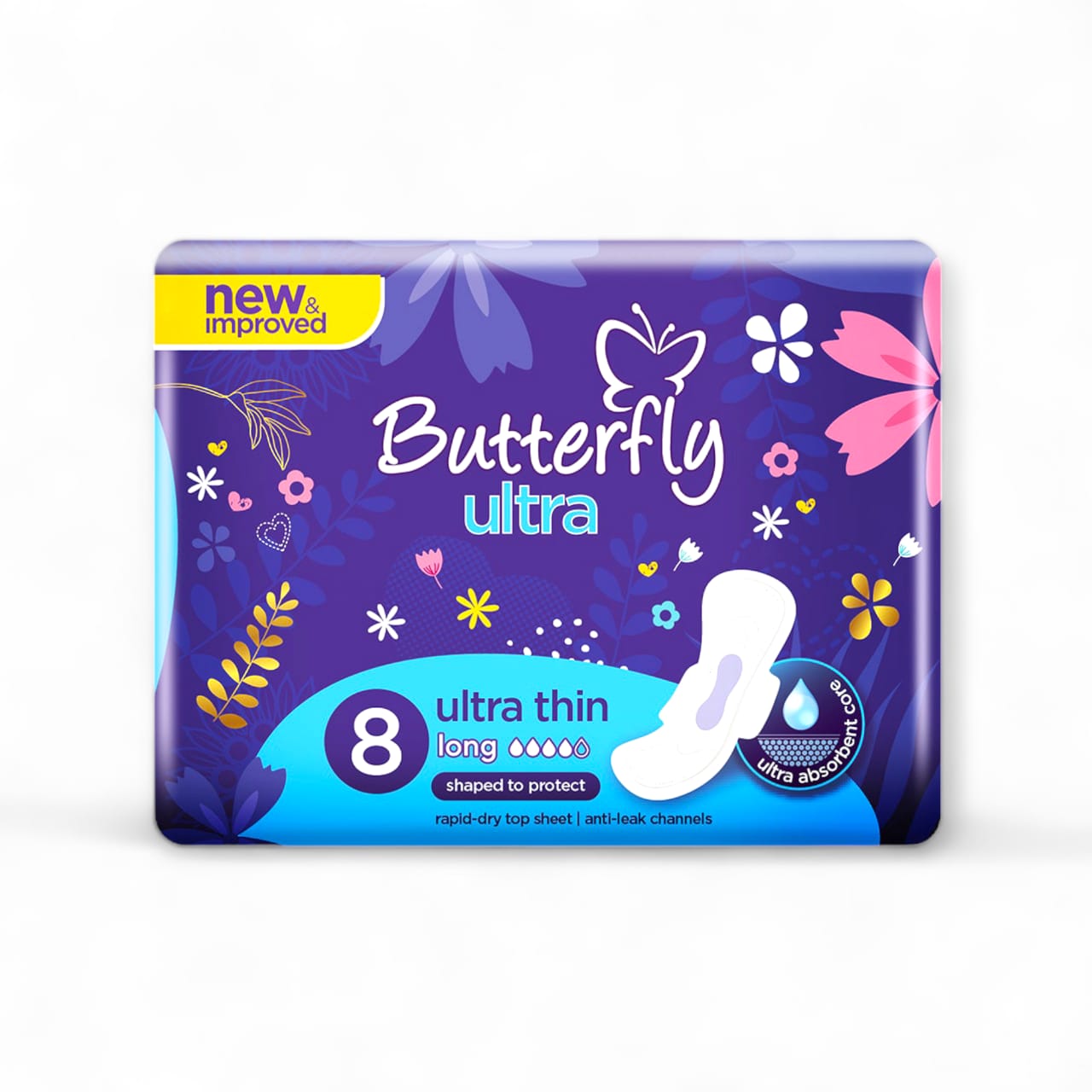 BUTTERFLY ULTRA THIN LONG (8 PEICES)
