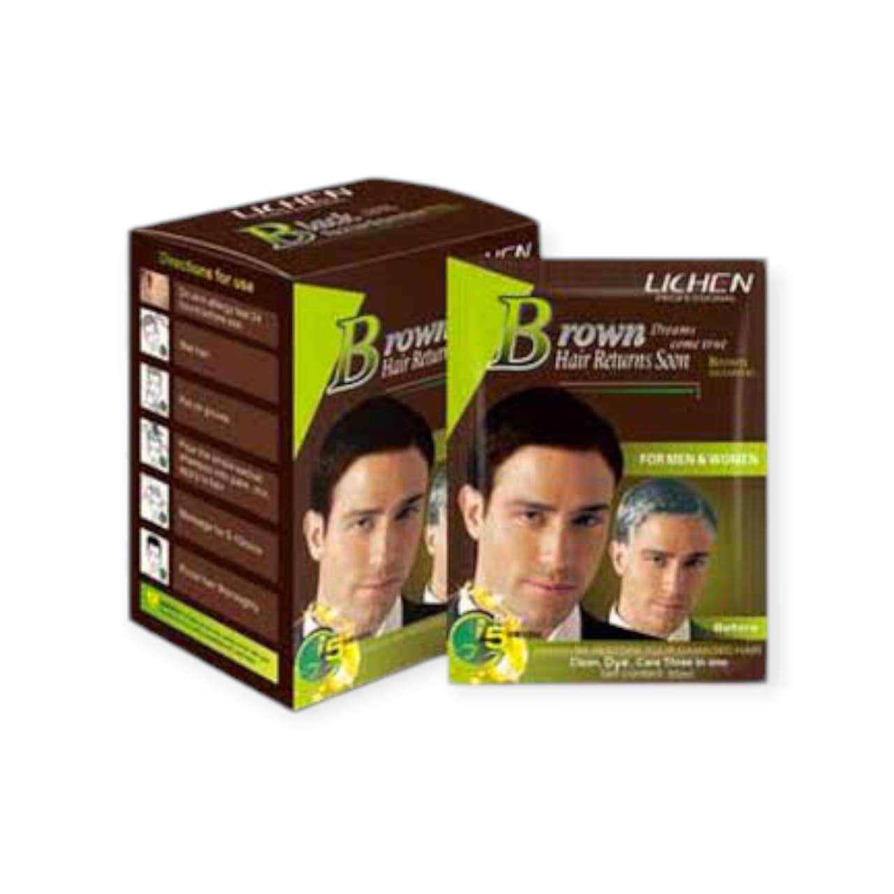 LICHEN BROWN HAIR COLOR SHAMPOO