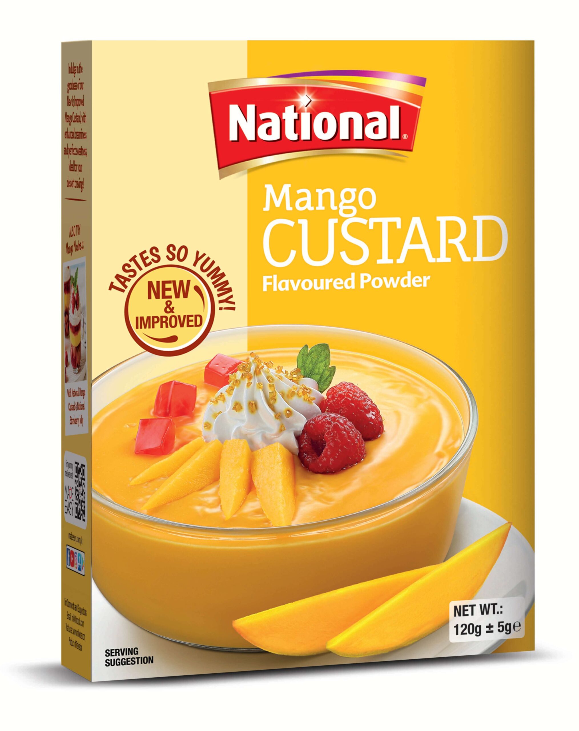 NATIONAL CUSTARD MANGO BOX 120GM
