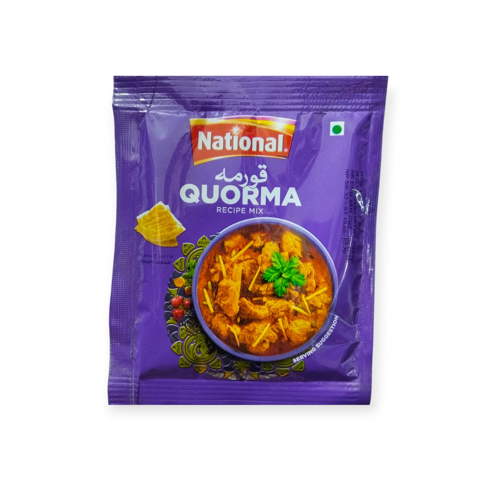 NATIONAL QUORMA RECIPE MIX SACHET 21GM