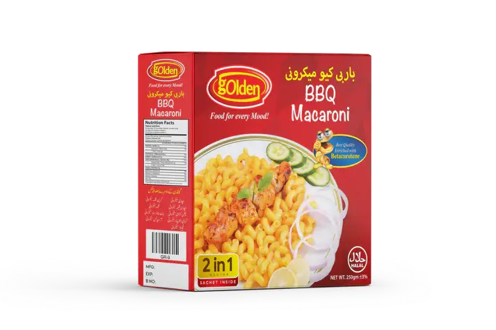 GOLDEN ELBOW BBQ MACARONI BOX