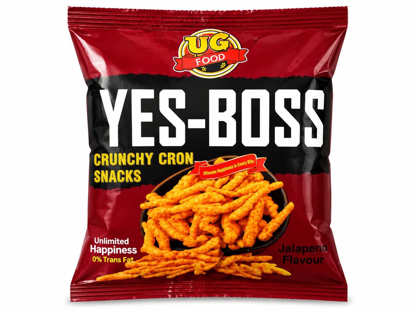 YES-BOSS CRUNCHY CORN SNACK RS.10 (1x12)