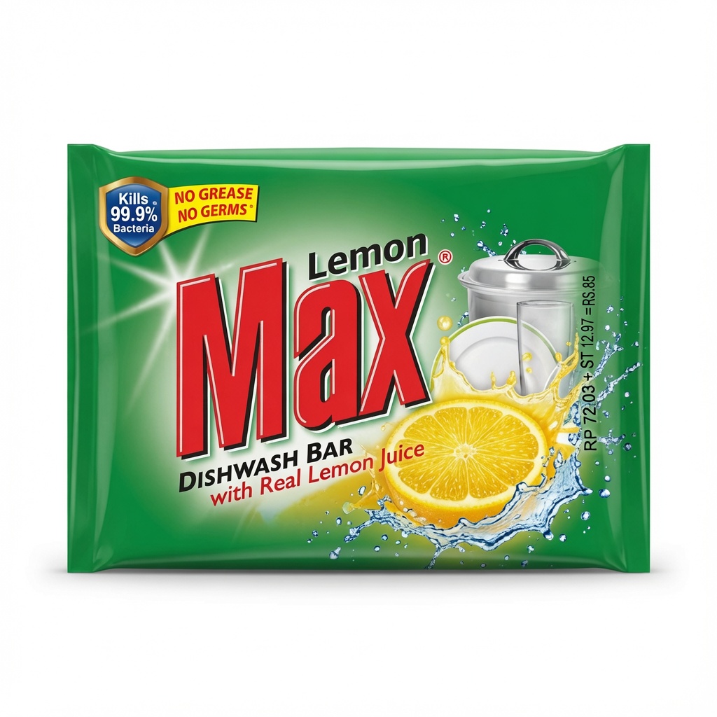 LEMON MAX DISHWASH BAR 290GM 