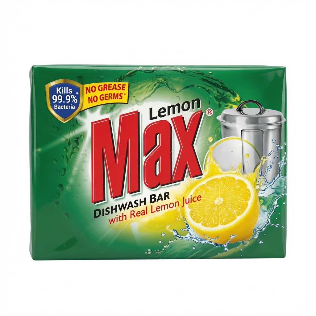 LEMON MAX DISHWASH BAR 165GM