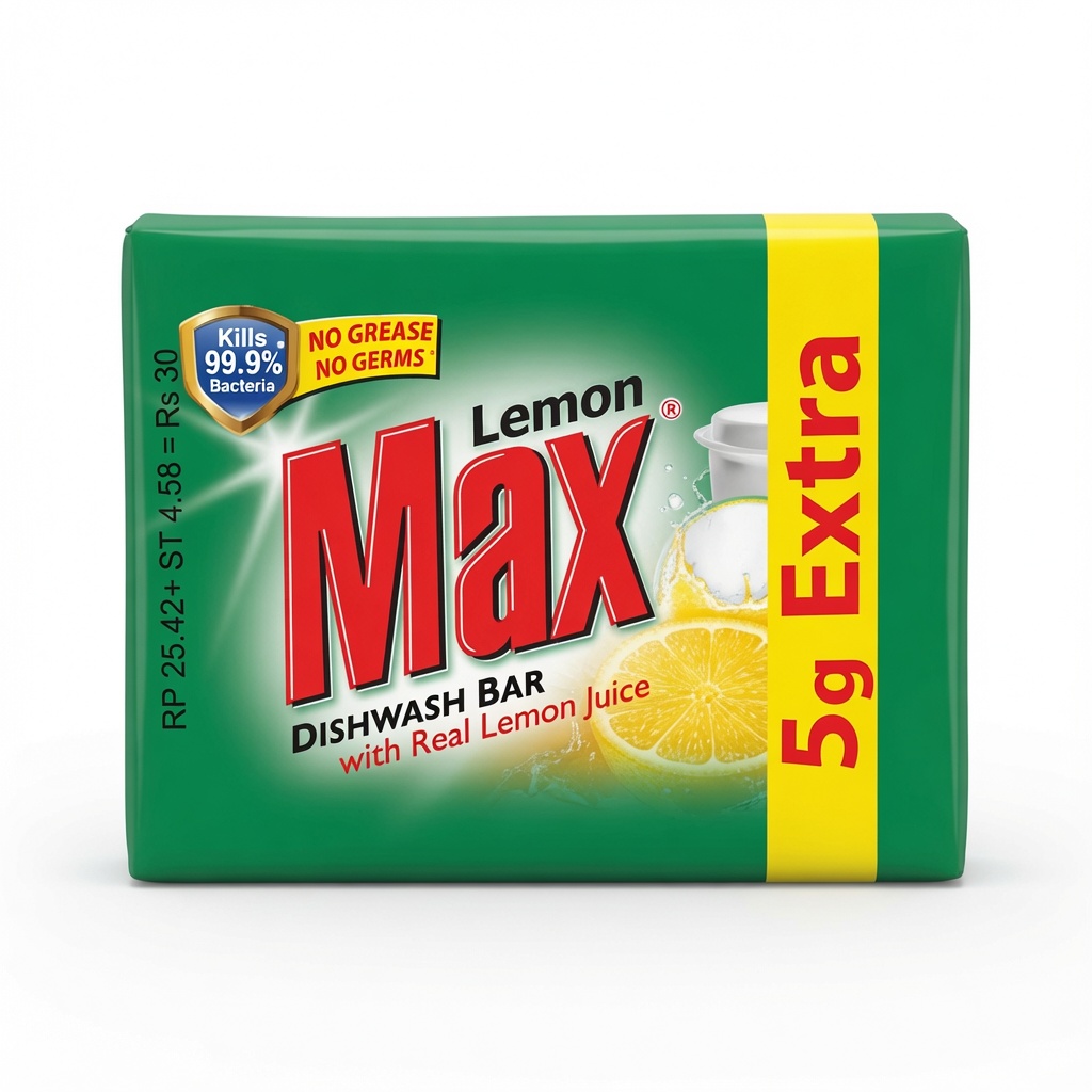LEMON MAX DISHWASH BAR 85GM