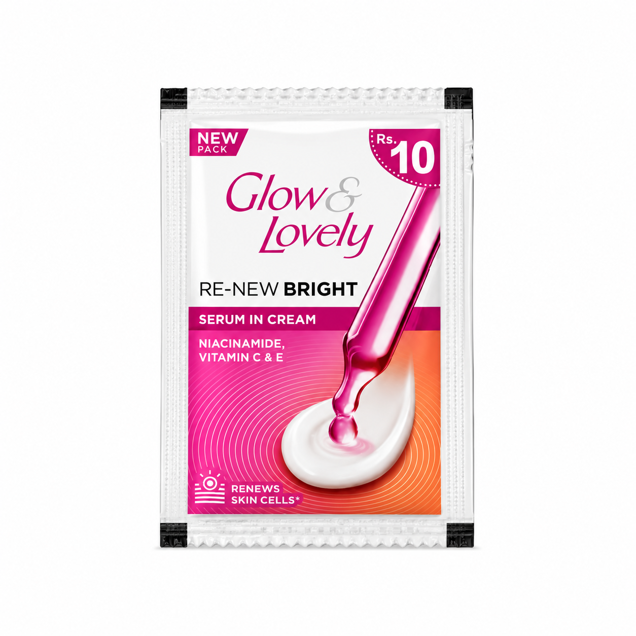 GLOW & LOVELY CREAM 4ML SACHET (1x16)