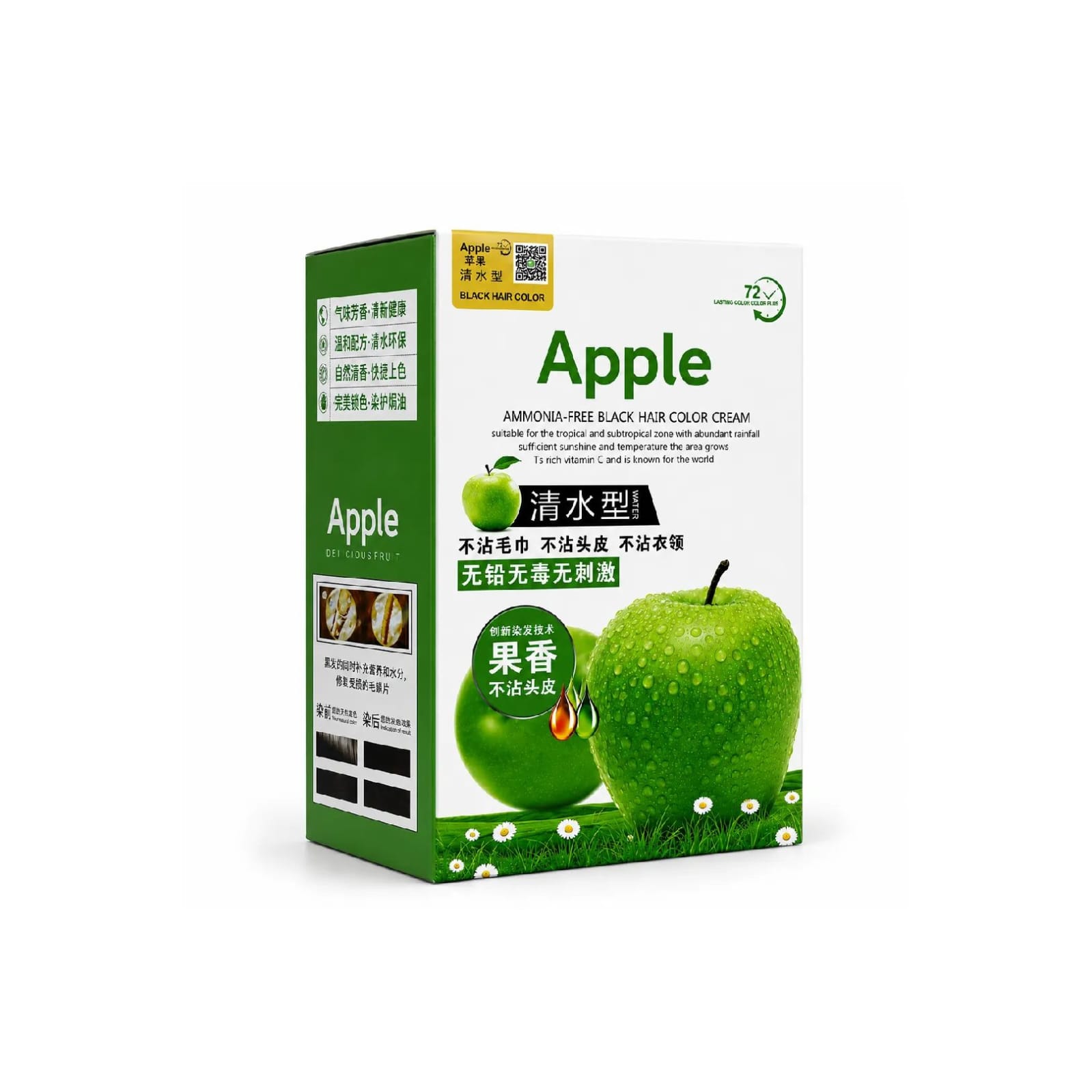 APPLE COLOUR SHAMPOO BLACK (1x10)