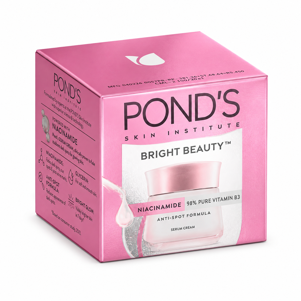 POND'S BRIGHT BEAUTY CREAM JAR 70GM